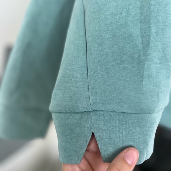 Mint Green Quarter-Zip Sweatshirt - Picture 4 of 6